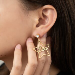 Boucles d’oreilles Étoiles Personnalisables