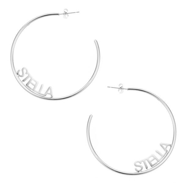 Boucles d'oreilles Créoles Ouvertes Personnalisable – Image 8