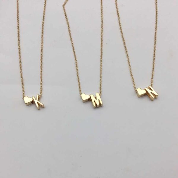 Collier Initiale Cœur – Image 4