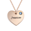 Pendentif Coeur Personnalisé avec Pierre de Naissance – Image 4