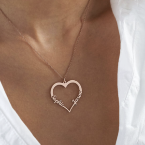 Collier Coeur amoureux à personnaliser