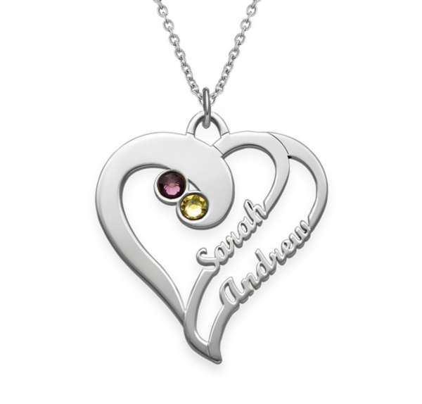 Collier Double Coeur Personnalisé – Image 3