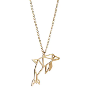 Collier Origami Dauphin