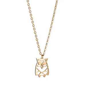 Collier Origami Hibou